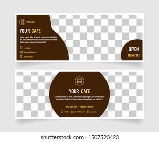 Minimal social media banner template