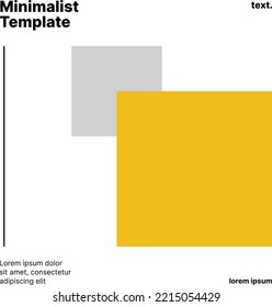 Minimal social media post template suitable for all types of platforms.