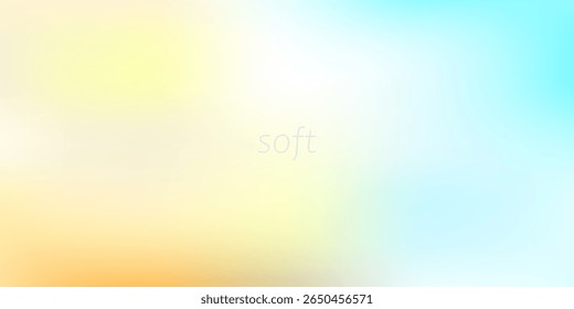Minimal soft blur gradient background with gentle hues of yellow, white, and aqua blue. Calm, dreamy abstract texture ideal for websites, apps, presentations, or modern visual design.
