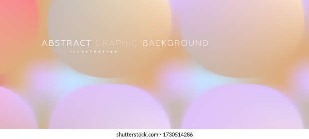 Minimal soft simple style liquid flow background with plastic shape composition. Eps10 vector