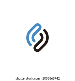 Minimal Solid Letter S Logo Design Using Letters S In Vector Format
