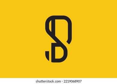 Minimal SP logo. Icon of a PS letter on a luxury background. Logo idea based on the SP monogram initials. Professional variety letter symbol and PS logo on background.