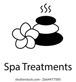 Minimal Spa Treatments Icon in Vector Format