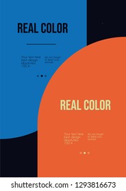 Minimal space design. Galaxy brochure template. Solar system design. Abstract planets cover