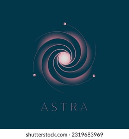 Minimal Space Logo design, Celestial logotype, Galaxy, Abstract, Simple, Minimalistic, Universe, Solar, Space, Sun logo, Star, S letter logo, Spiral logo, Space emblem, Galaxy sign, Icon