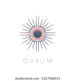 Minimal space logo design, Celestial logotype, Minimalistic, geometric, Space, Universe