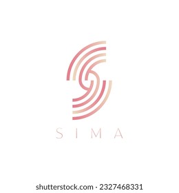 Minimal space logo design, Celestial logotype, Minimalistic, geometric, Space, Universe