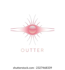 Minimal space logo design, Celestial logotype, Minimalistic, geometric, Space, Universe
