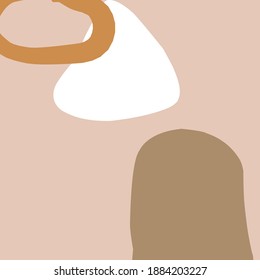 Minimal square backgrounds with organic abstract shapes and pastel colors, perfect for stationery, branding, invitations, cards, posters, prints, mood boards, social media posts