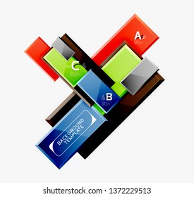 Fondo abstracto de banner cuadrado mínimo, efecto moderno 3d
