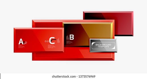 Minimaler quadratischer Banner abstrakter Hintergrund, 3D-moderner Effekt