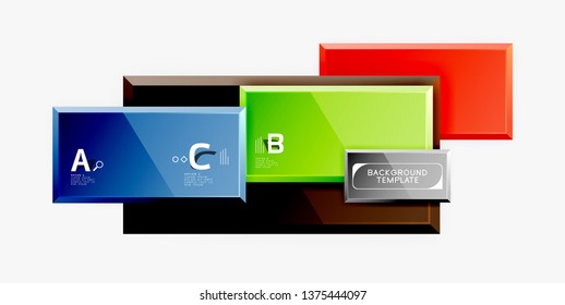 Fondo abstracto de banner cuadrado mínimo, efecto moderno 3d