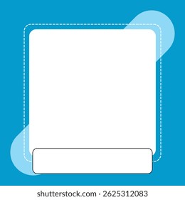 Minimal Square Frame Background Template – Simple Geometric Border Design