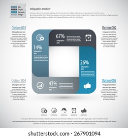  Minimal square infographic