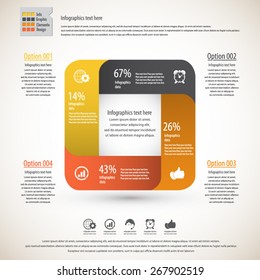  Minimal square infographic