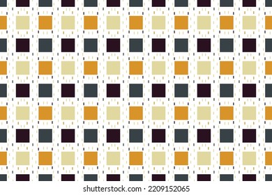 Minimal square Shapes geometric pattern vector It is a pattern created by combining geometric shapes. Create beautiful fabric patterns. Design for print. Using in the fashion industry.