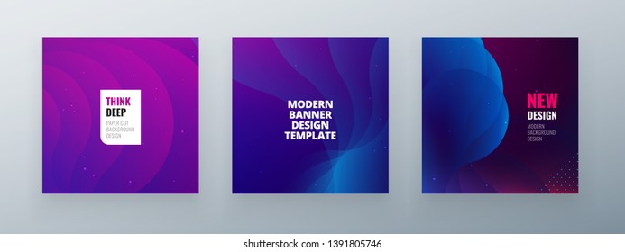 Minimal squaree banner design. Colorful halftone gradients.background modern template design for web. Cool gradients. Future geometric patterns.