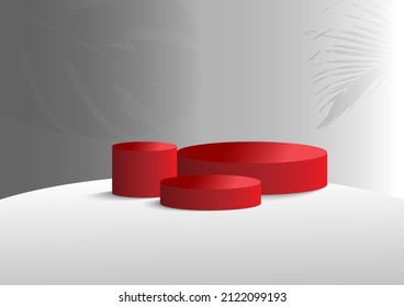 Minimal stand product with solf light background