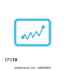 Minimal statistics icon for web