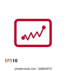 Minimal statistics icon for web