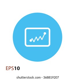 Minimal statistics icon for web