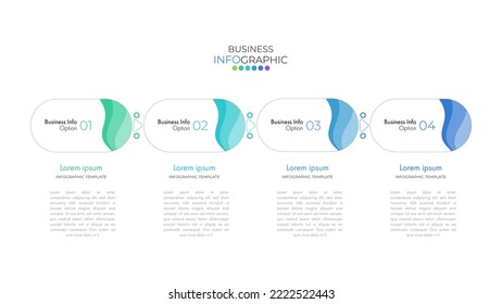 Minimal step infographics design vector and icons can be used for workflow layout, diagram, annual report. Vector infographics timeline design template with 4 options, parts, steps or processes.