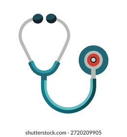 Estetoscopio mínimo Vector de icono médico sobre fondo blanco