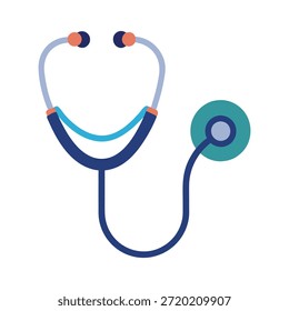 Estetoscopio mínimo Vector de icono médico sobre fondo blanco