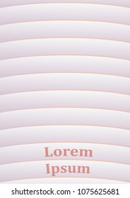 Minimal striped cover. abstract background. pastel shades. A4