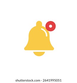 Minimal Stroke Design of Bell Representing Digital Alert, Notification Ring, Reminder Signal, Activity Update, and Interactive Communication Tool
