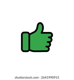 Minimal Stroke Design of Like Symbol Representing User Approval, Positive Feedback, Social Engagement, Digital Interaction, and Heartfelt Appreciation Gesture