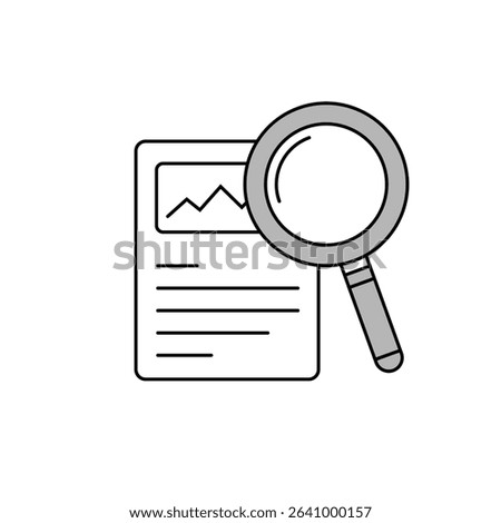 Minimal Stroke Icons Representing Document Analysis Process Including Data Scanning, Text Extraction, Classification, Review, and Digital Content Processing Symbols