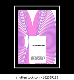 Minimal style banner, Halftone element background