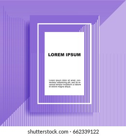 Minimal style banner, Halftone element background