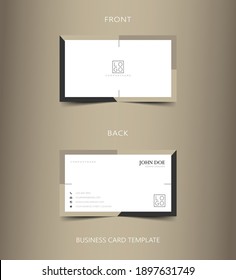 Minimal style  Business Card Design template, for business and personal use, vector illustration design
