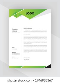 Minimaler Stil Corporate Letterhead Template Design.