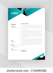Estilo mínimo Diseño de plantilla de membrete corporativo.