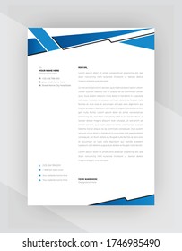 Minimaler Stil Corporate Letterhead Template Design.