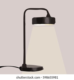 minimal style lamp vector illustrator Hand-drawn