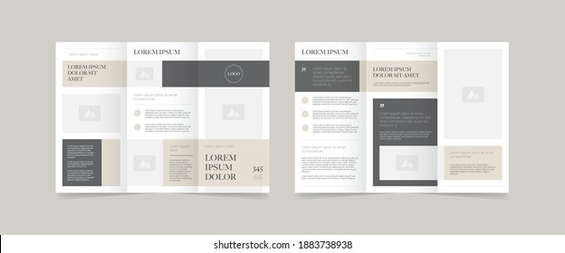 Minimal Style Trifold Brochure Design Template