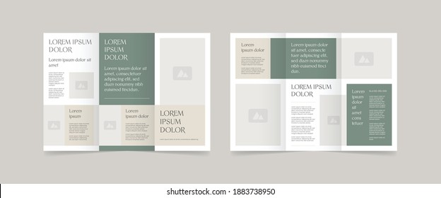 Minimal Style Trifold Brochure Design Template