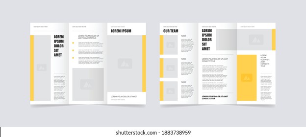 Minimal Style Trifold Brochure Design Template