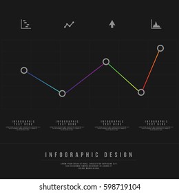 Minimal Style Vector infographic template. Business concept for content, diagram, flowchart, steps, parts, timeline infographics, workflow layout, chart