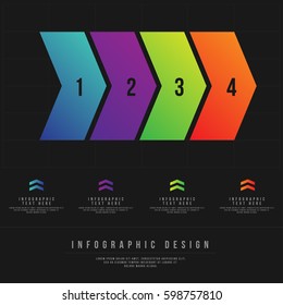 Minimal Style Vector infographic template. Business concept for content, diagram, flowchart, steps, parts, timeline infographics, workflow layout, chart