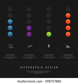 Minimal Style Vector infographic template. Business concept for content, diagram, flowchart, steps, parts, timeline infographics, workflow layout, chart