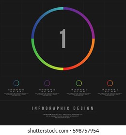 Minimal Style Vector infographic template. Business concept for content, diagram, flowchart, steps, parts, timeline infographics, workflow layout, chart