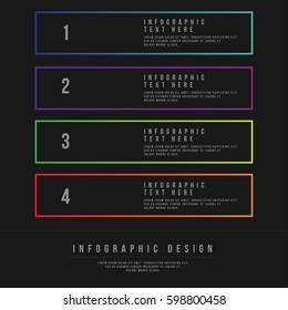 Minimal Style Vector infographic template. Business concept for content, diagram, flowchart, steps, parts, timeline infographics, workflow layout, chart