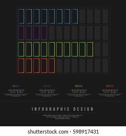 Minimal Style Vector infographic template. Business concept for content, diagram, flowchart, steps, parts, timeline infographics, workflow layout, chart