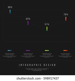 Minimal Style Vector infographic template. Business concept for content, diagram, flowchart, steps, parts, timeline infographics, workflow layout, chart