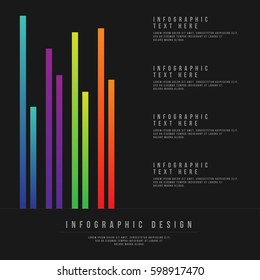 Minimal Style Vector infographic template. Business concept for content, diagram, flowchart, steps, parts, timeline infographics, workflow layout, chart